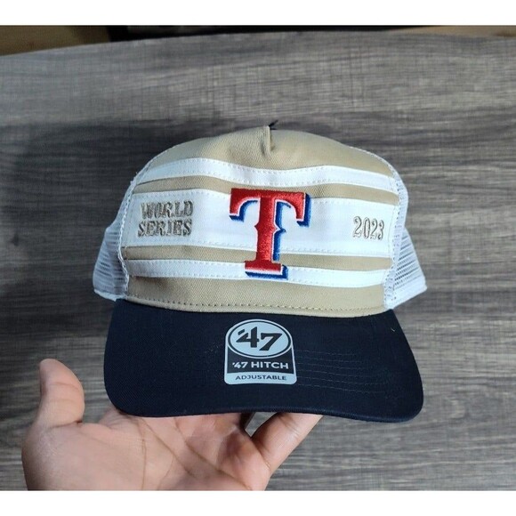 Texas Rangers 2023 World Series Champions Trucker Hat 47’ Brand Never Worn - Picture 1 of 9